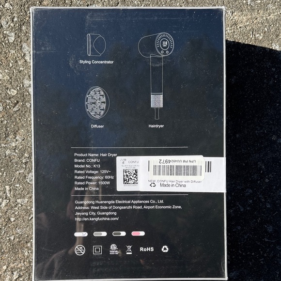 Silver Hair Dryer - Picture 2 of 5